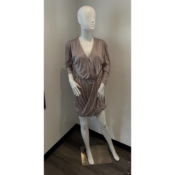 Tibi Dress - Pink Plunging Bubble Hem Mini Sleeve Womens Dress- size S Orig.$495 - Picture 8 of 16